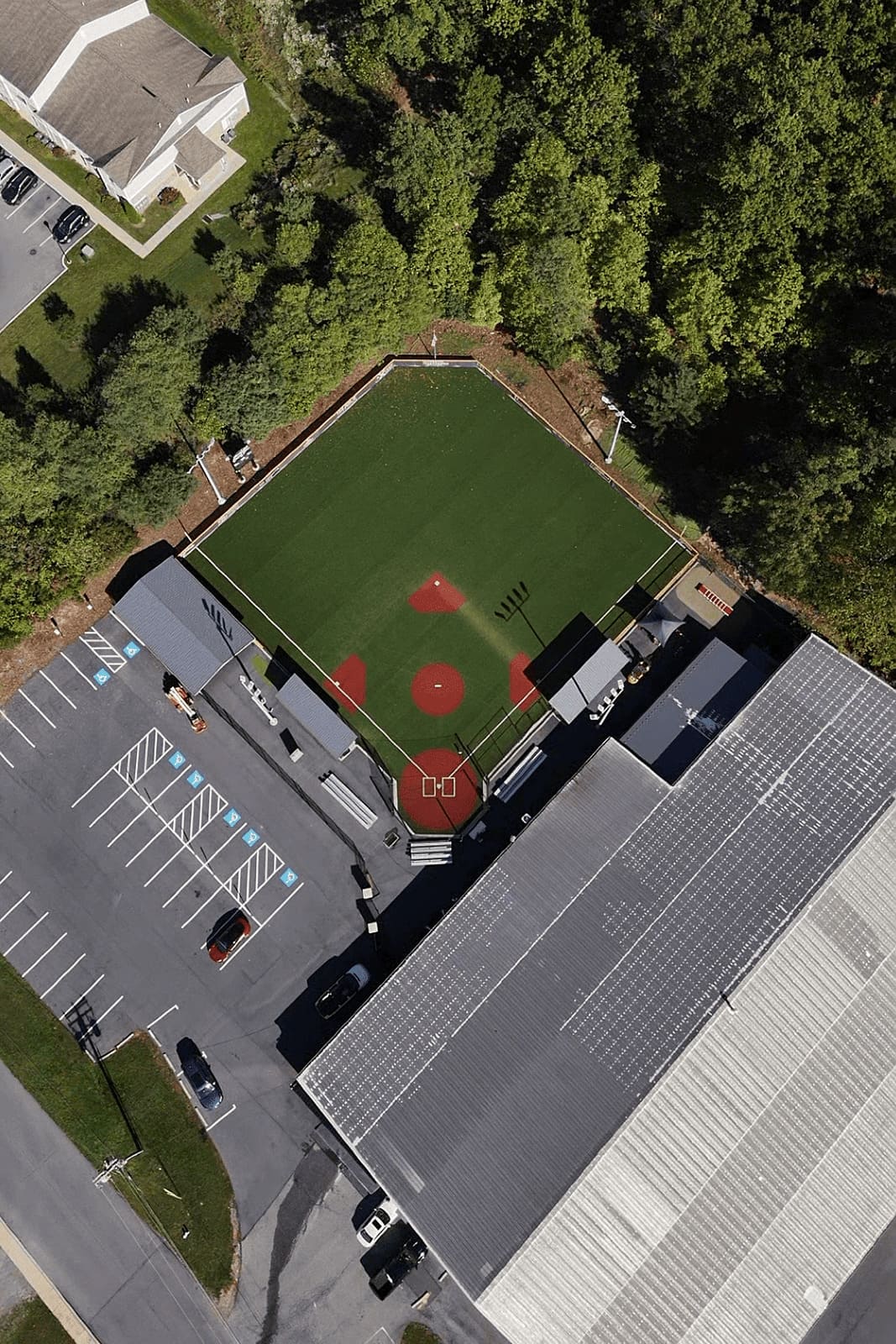 Aerial view of the Athletes Edge Dream Field Location